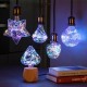 E27 3W RGB Star Heart Diamond Pumpkin Apple LED Decorative Light Bulb for Christmas Party AC85-265V