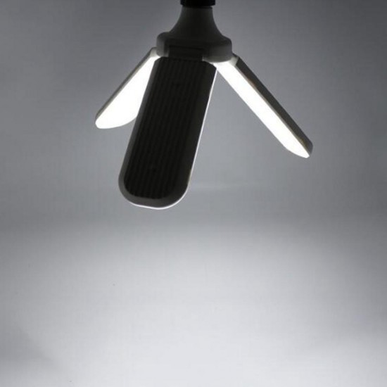 E27 45W 2835 228LED Foldable Fan Blade Angle Adjustable Light Bulb for Indoor Home Decor AC85-265V