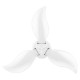 E27 45W LED Bulb Foldable Ceiling Fan Blade Lamp Home Energy Saving Lighting AC85-265V