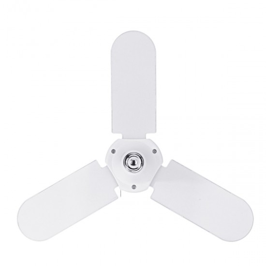 E27 45W LED Bulb Foldable White Color Fan Blade Adjustable Ceiling Lamp AC85-256V E27 45W LED Bulb Foldable White Color Fan Blade Adjustable Ceiling Lamp AC85-256V