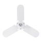 E27 45W LED Bulb Foldable White Color Fan Blade Adjustable Ceiling Lamp AC85-256V