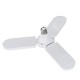 E27 45W LED Bulb Foldable White Color Fan Blade Adjustable Ceiling Lamp AC85-256V E27 45W LED Bulb Foldable White Color Fan Blade Adjustable Ceiling Lamp AC85-256V