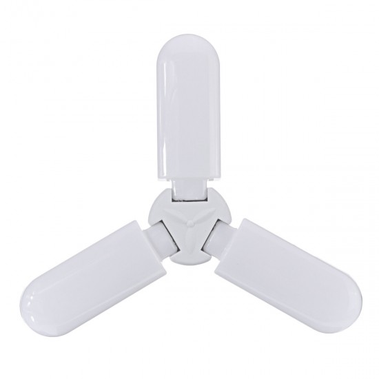 E27 45W LED Bulb Foldable White Color Fan Blade Adjustable Ceiling Lamp AC85-256V E27 45W LED Bulb Foldable White Color Fan Blade Adjustable Ceiling Lamp AC85-256V