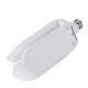 E27 45W LED Bulb Foldable White Color Fan Blade Adjustable Ceiling Lamp AC85-256V