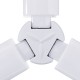 E27 45W LED Bulb Foldable White Color Fan Blade Adjustable Ceiling Lamp AC85-256V
