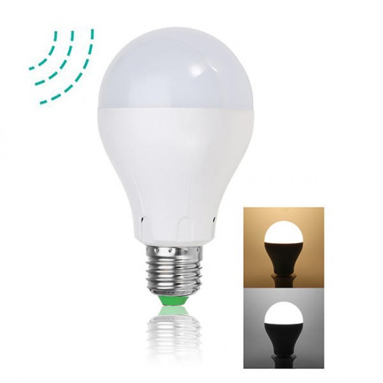 E27 4W 7W Warm White Pure White Radar Sensor Light Control LED Bulb for Porch AC100-265V E27 4W 7W Warm White Pure White Radar Sensor Light Control LED Bulb for Porch AC100-265V