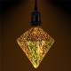 E27 4W Polyhedron LED Retro Edison Decor Glass Bulb Light Lamp AC85-265V