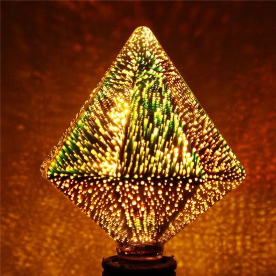 E27 4W Polyhedron LED Retro Edison Decor Glass Bulb Light Lamp AC85-265V E27 4W Polyhedron LED Retro Edison Decor Glass Bulb Light Lamp AC85-265V