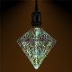 E27 4W Polyhedron LED Retro Edison Decor Glass Bulb Light Lamp AC85-265V