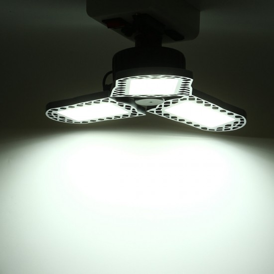 E27 5000K Three Leaf Garage Work Lights Ceiling Deformable Fixture Shop Lamp E27 5000K Three Leaf Garage Work Lights Ceiling Deformable Fixture Shop Lamp