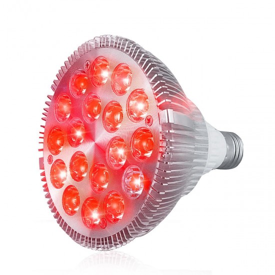 E27 54W Red and Near Infrared LED Light Therapy Bulb 660nm 850nm Anti-aging and Pain AC85-265V