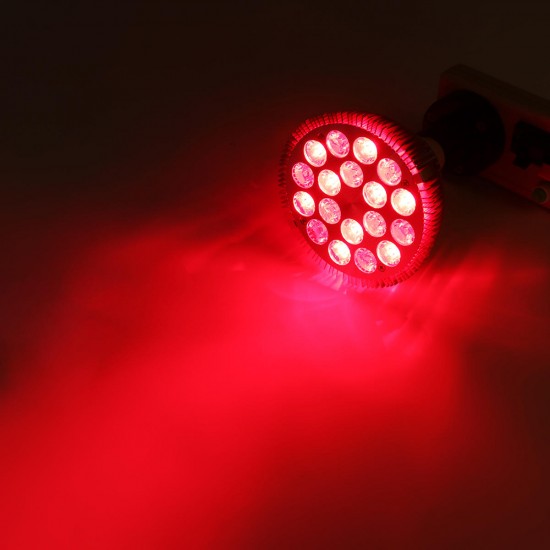 E27 54W Red and Near Infrared LED Light Therapy Bulb 660nm 850nm Anti-aging and Pain AC85-265V