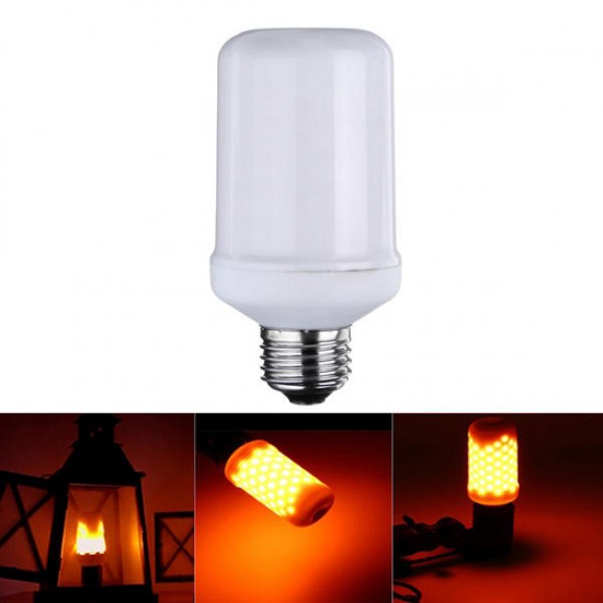 E27 5W 1300K SMD2835 99LEDs Yellow Three Modes Flame Light Bulb AC110-240V E27 5W 1300K SMD2835 99LEDs Yellow Three Modes Flame Light Bulb AC110-240V