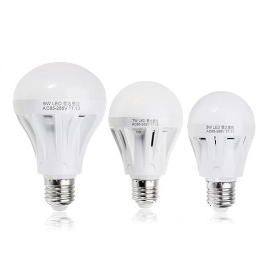 E27 5W 7W 9W SMD5730 Pure White Radar Sensor Light Control LED Bulb for Porch AC85-265V E27 5W 7W 9W SMD5730 Pure White Radar Sensor Light Control LED Bulb for Porch AC85-265V