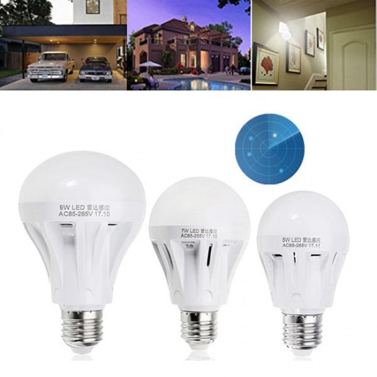 E27 5W 7W 9W SMD5730 Pure White Radar Sensor Light Control LED Bulb for Porch AC85-265V E27 5W 7W 9W SMD5730 Pure White Radar Sensor Light Control LED Bulb for Porch AC85-265V
