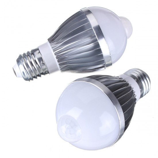 E27 5W Auto PIR Infrared Motion Sensor Detection LED Bulb Lamp 85-265V