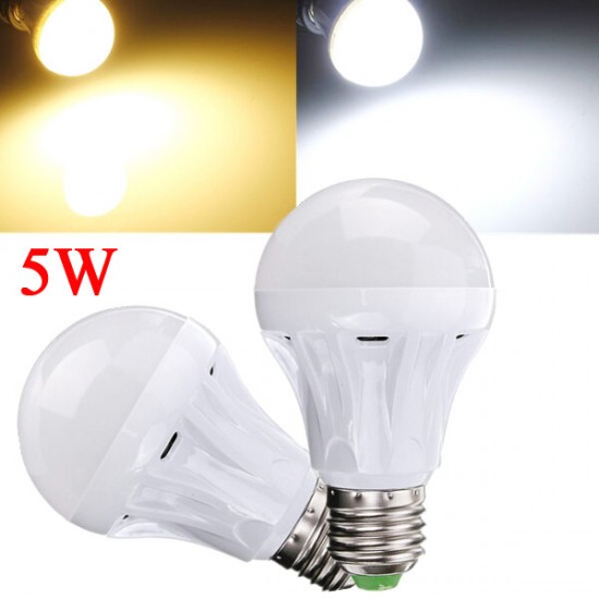 E27 5W White/Warm White 2835 SMD 18LED Light Bulb Lamp 110-130V