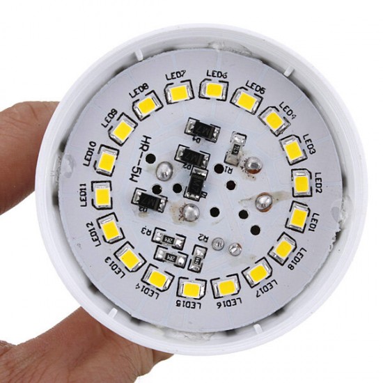 E27 5W White/Warm White 2835 SMD 18LED Light Bulb Lamp 110-130V