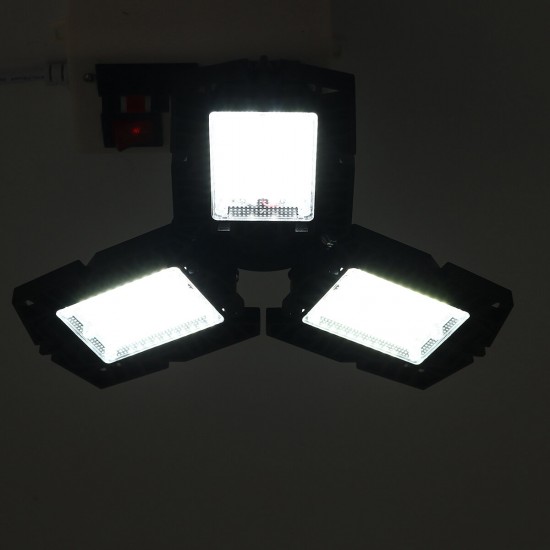 E27 60W 6000LM LED Garage Light Foldable Ceiling Fixture Workshop Deformable Lamp AC85-265V