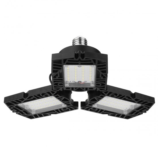 E27 60W 6000LM LED Garage Light Foldable Ceiling Fixture Workshop Deformable Lamp AC85-265V