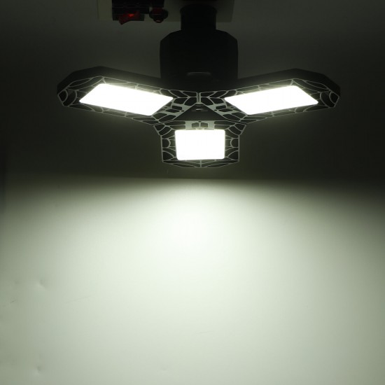 E27 60W Deformable LED Garage Light Foldable Ceiling Lighting High Bay Light Lamp AC85-265V