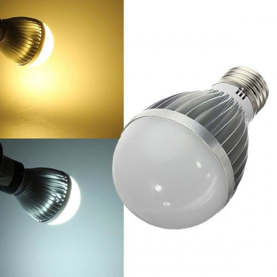 E27 6W LED Bulb Warm White/White AC110-240V LED Globe Light Bulb