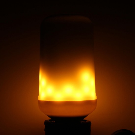 E27 7.5W SMD2835 96LEDs Yellow 1800-2000K General LightingThree Modes Flame Light Bulb AC90-265V