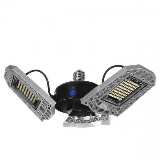 E27 80W SMD2835 Three-leaves LED Bulb Deformable Foldable Induction Light Sensor Garage Lamp AC100-277V E27 80W SMD2835 Three-leaves LED Bulb Deformable Foldable Induction Light Sensor Garage Lamp AC100-277V