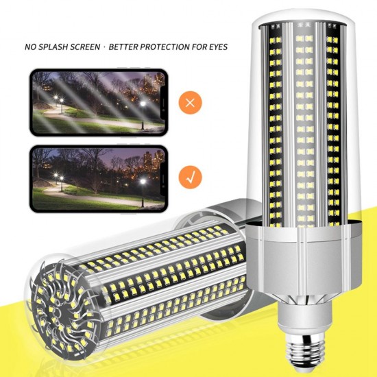 E27 80W Warm White Pure White Indoor Home Garden Fan Cooling 318 LED Corn Light Bulb AC100-277V