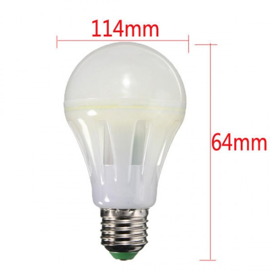 E27 8W COB Globe Light Bulb Warm White/White Non-dimmable 85-265V