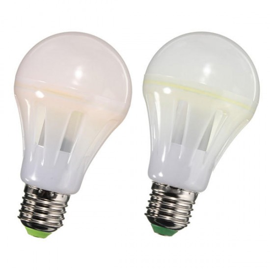 E27 8W COB Globe Light Bulb Warm White/White Non-dimmable 85-265V