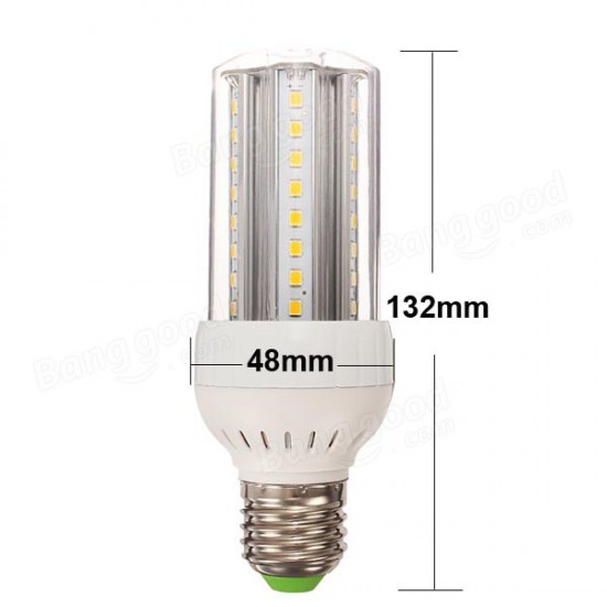 E27 8W LED Corn Light Bulb Lamp White/Warm White 48 SMD2835 90-260V