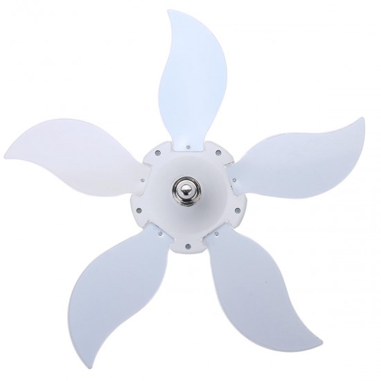 E27 90W Foldable Colorful LED Light Bulb 5-Leaf Angle Adjustable Deformable Garage Lamp for Indoor AC110-265V