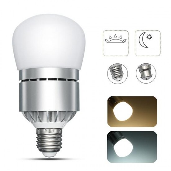 E27 B22 12W Bayonet Dusk to Dawn Automatic On&Off LED Sensor Light Bulb For Porch AC85-265V