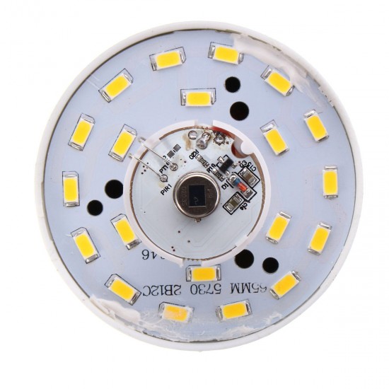 E27 B22 12W SMD5730 24LEDs Infrared Motion Sensor + Light Control Induction Light Bulb AC85-265V