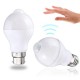 E27 B22 12W SMD5730 24LEDs Infrared Motion Sensor + Light Control Induction Light Bulb AC85-265V