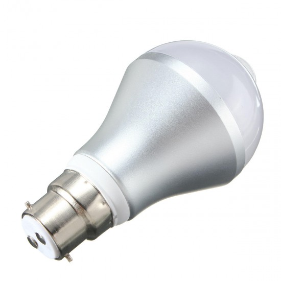E27 B22 5W Auto PIR Motion Sensor LED Infrared Energy Saving Light Bulb 85-265V