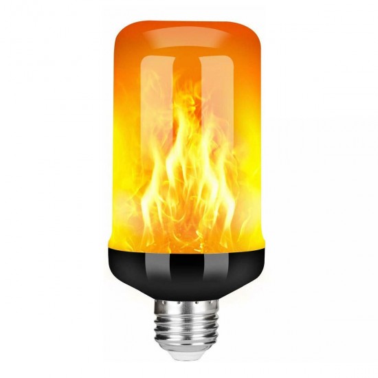 E27 B22 5W LED Flicker Flame Light Bulb 4 Modes Burning Fire Effect Gravity Sensor Lamp AC85-265V