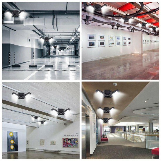 E27 B22 60W AC85-265V SMD2835 6000LM 144LED Deformable Garage Light Bulb Shop Lamp for Parking Lot E27 B22 60W AC85-265V SMD2835 6000LM 144LED Deformable Garage Light Bulb Shop Lamp for Parking Lot