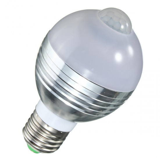 E27 B22 7W Auto PIR Motion Sensor LED Infrared Energy Saving Light Bulb 85-265V
