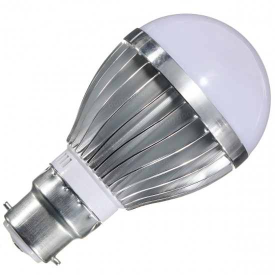 E27 B22 7W Dimmable 10 SMD5730 LED Bayonet Edison Bulb Lamp Globe Light Warm White AC 110-240V