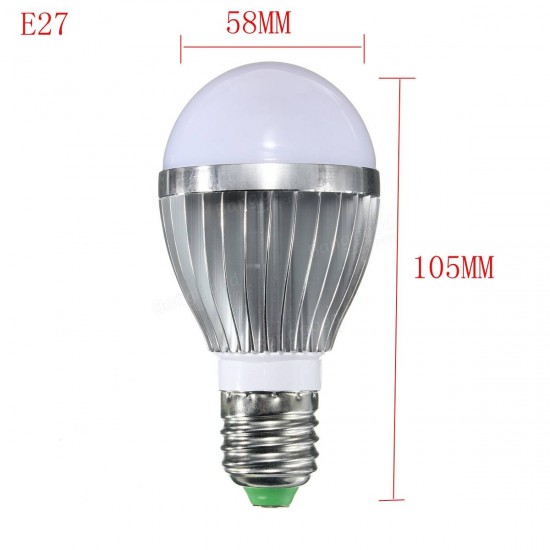 E27 B22 7W Dimmable 10 SMD5730 LED Bayonet Edison Bulb Lamp Globe Light Warm White AC 110-240V