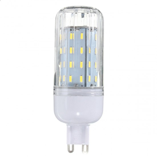 E27 B22 E12 E14 G9 GU10 6W 56 SMD 4014 LED Warm White White Cover Corn Bulb AC 110V