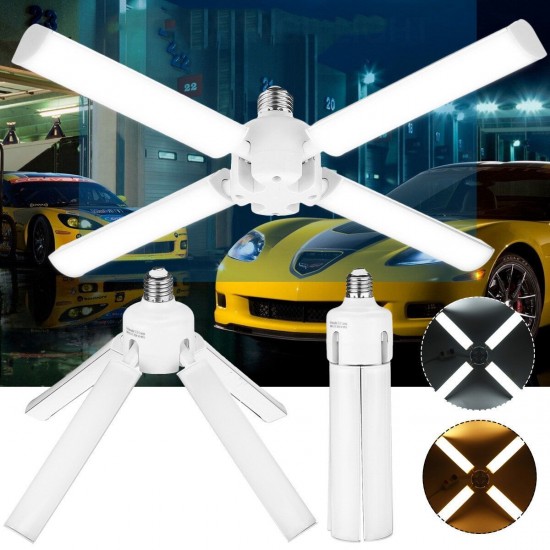 E27 Deformable LED Garage Light Bulb Foldable Ceiling Fixture Shop Workshop Lamp 110-265V E27 Deformable LED Garage Light Bulb Foldable Ceiling Fixture Shop Workshop Lamp 110-265V