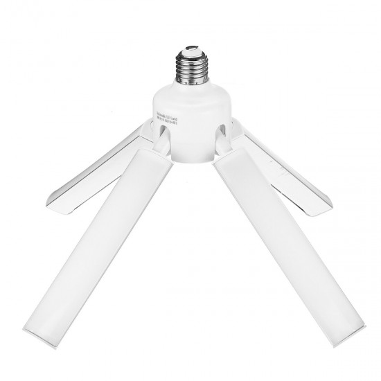 E27 Deformable LED Garage Light Bulb Foldable Ceiling Fixture Shop Workshop Lamp 110-265V