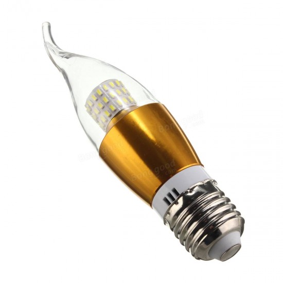 E27 E12 E14 470LM 7W SMD 3014 LED Golden Warm White White Candle Light Lamp Non-Dimmable AC 85-265V