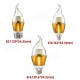 E27 E12 E14 470LM 7W SMD 3014 LED Golden Warm White White Candle Light Lamp Non-Dimmable AC 85-265V