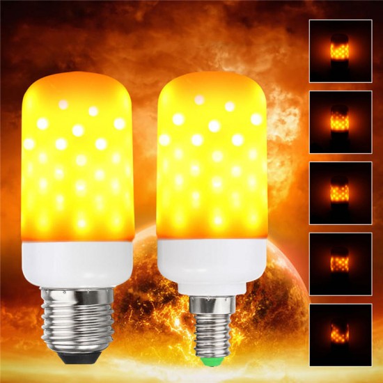 E27 E14 2.7W Two Modes LED Flame Effect Simulated Corn Light Bulb Nature Fire Home Lamp AC85-265V E27 E14 2.7W Two Modes LED Flame Effect Simulated Corn Light Bulb Nature Fire Home Lamp AC85-265V