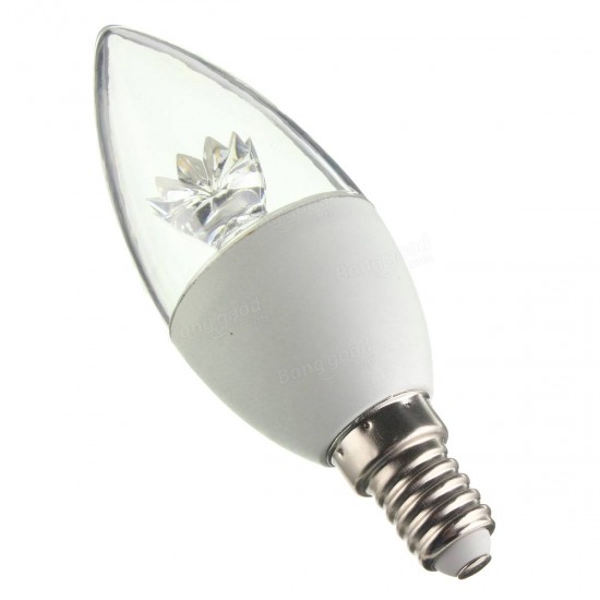 E27 E14 5W C37 LED COB Warm White White Candle Light Lamp Bulb AC 100-240V