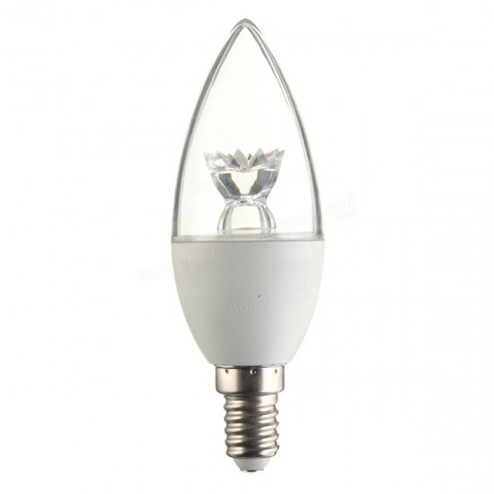 E27 E14 5W C37 LED COB Warm White White Candle Light Lamp Bulb AC 100-240V